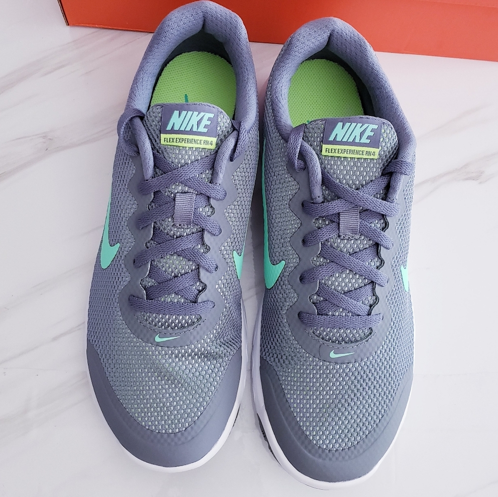 Nike Flex Experience RN 4 Wide Running Gray Shoes - Picture 6 of 14